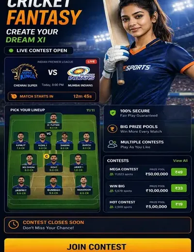 ZZ999 (zz 999 bet) fantasy cricket & matchday visual 3